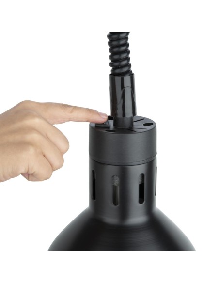 Lampe chauffante rétractable Buffalo noir mat 250W