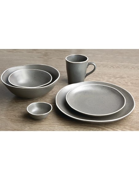 Saladiers Chia Olympia gris 210mm - lot de 6