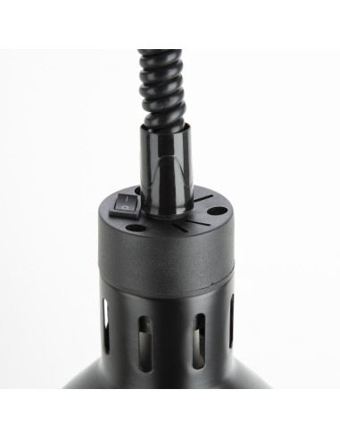 Lampe chauffante rétractable Buffalo noir mat 250W