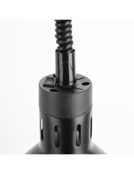 Lampe chauffante rétractable Buffalo noir mat 250W