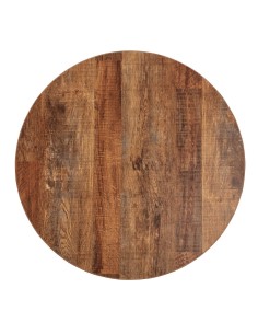 Plateau rond Bolero 60 cm effet bois vieilli