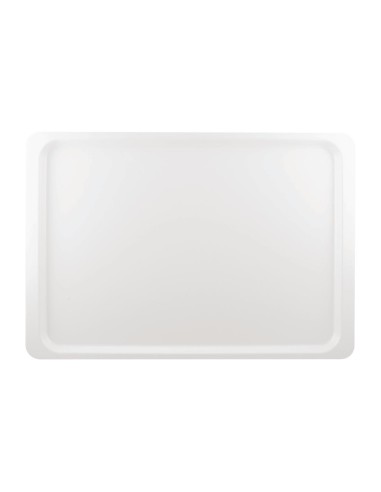 Plateau de service polyester blanc Roltex 530x370 mm
