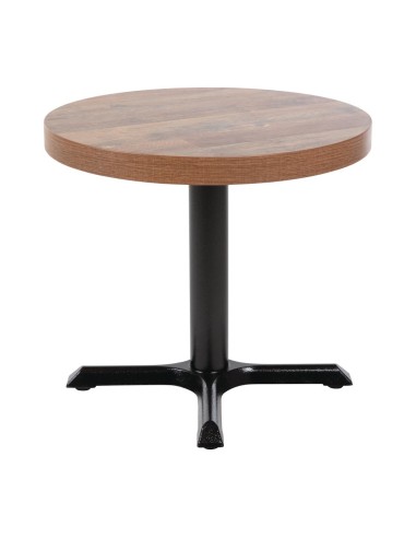 Plateau rond Bolero 60 cm effet bois vieilli