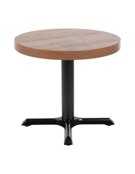 Plateau rond Bolero 60 cm effet bois vieilli