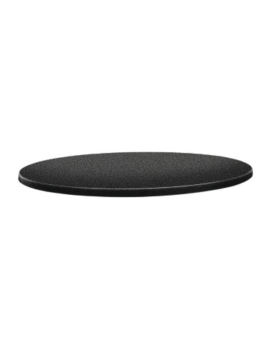 Plateau rond Topalit Classic Line 80 cm anthracite - robuste et résistant