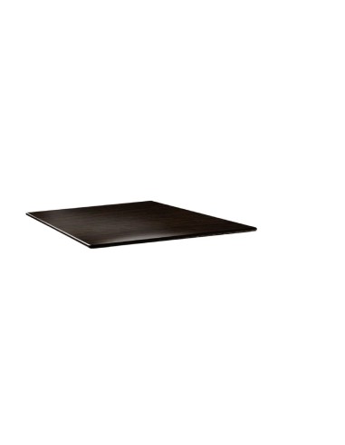 Plateau carré Topalit Smartline 70x70 cm wengé - extérieur
