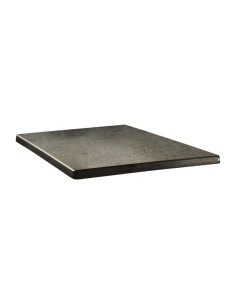 Plateau carré Topalit Classic 80x80 cm béton - Résistant UV et chaleur