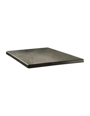 Plateau carré Topalit Classic 80x80 cm béton - Résistant UV et chaleur