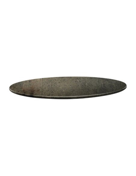 Plateau rond Topalit Smartline 80 cm béton - extérieur
