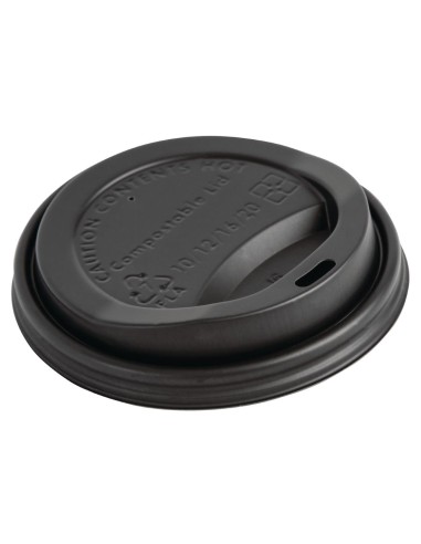 Couvercles CPLA compostables 340 ml - Lot de 1000