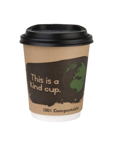 Couvercles compostables CPLA 225 ml - Fiesta (1000 pcs)