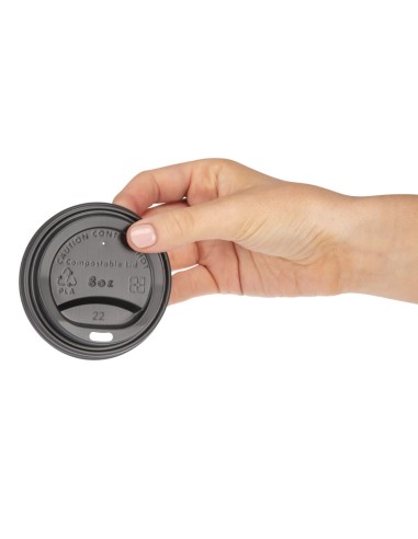 Couvercles compostables CPLA 225 ml - Fiesta (1000 pcs)