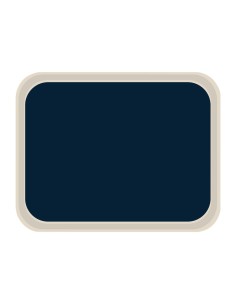 Plateau de service polyester Roltex 455x355 mm bleu