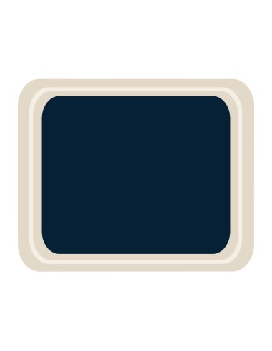 Plateau de service polyester Roltex 325x265 mm bleu