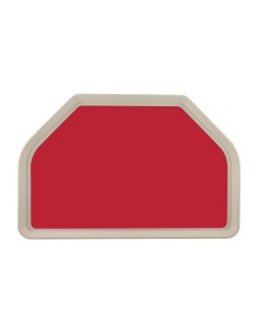 Plateau de service polyester Roltex Trapèze GN 500x325 mm - rouge