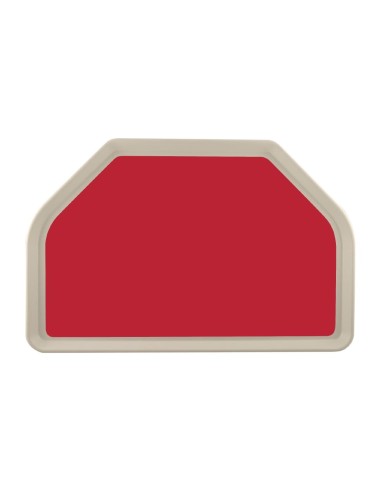 Plateau de service polyester Roltex Trapèze GN 500x325 mm - rouge