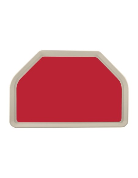 Plateau de service polyester Roltex Trapèze GN 500x325 mm - rouge