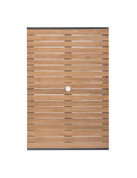 Table Bolero 120 cm en acier et acacia - Design industriel