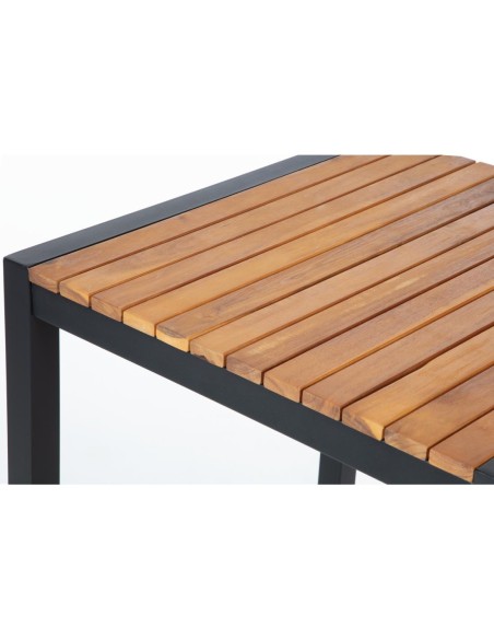 Mange-debout carré Bolero 60 cm - Acier & acacia