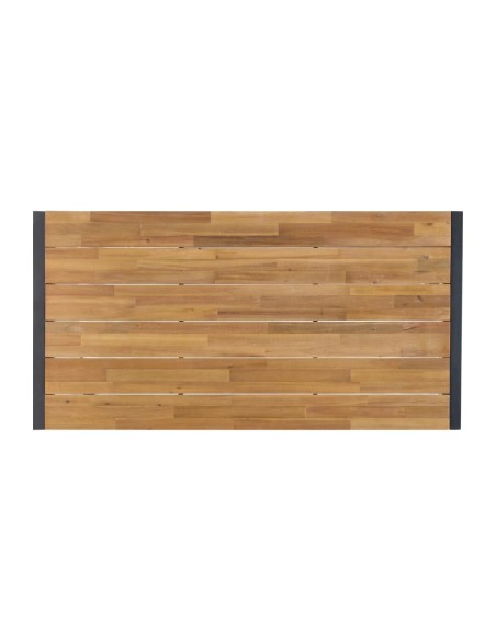 Table industrielle rectangulaire Bolero 180 cm - Acacia & acier
