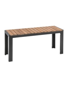 Bancs acier et acacia Bolero 100 cm - Lot de 2