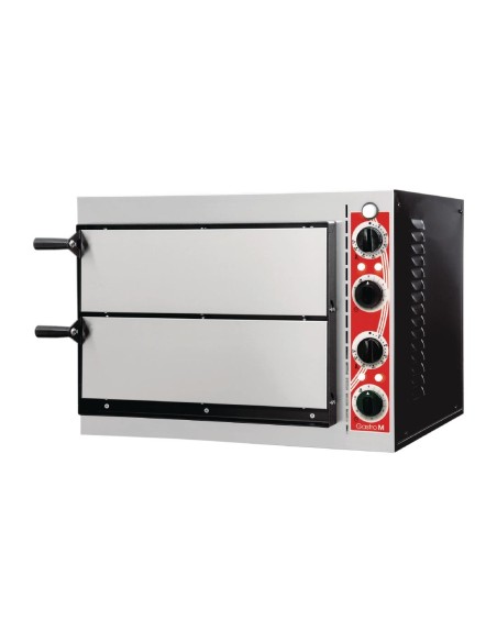 Four à pizza compact Gastro M Pisa 2 chambres - 2,4 kW