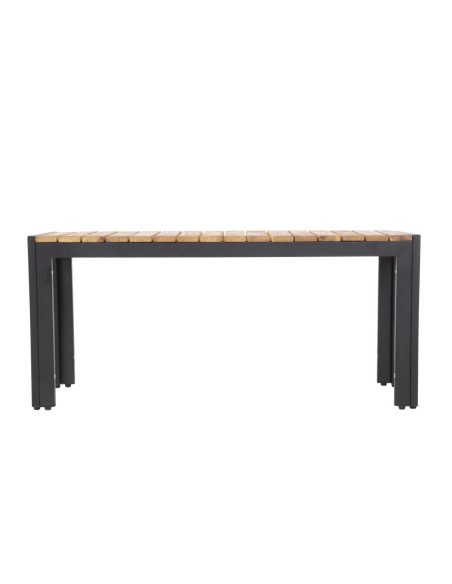 Bancs acier et acacia Bolero 100 cm - Lot de 2