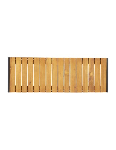 Bancs acier et acacia Bolero 100 cm - Lot de 2