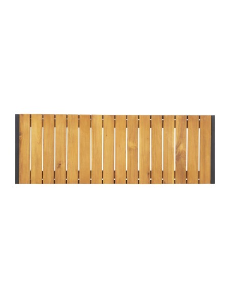 Bancs acier et acacia Bolero 100 cm - Lot de 2