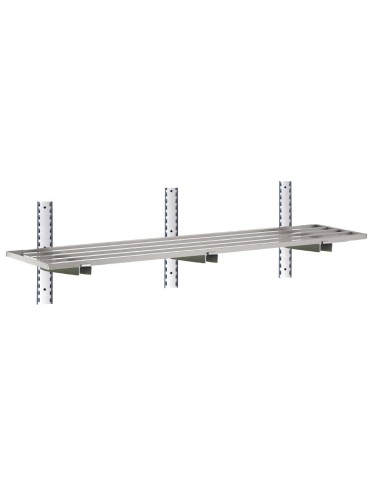 Etagère murale ajourée inox 1400x400 mm - Gastro M