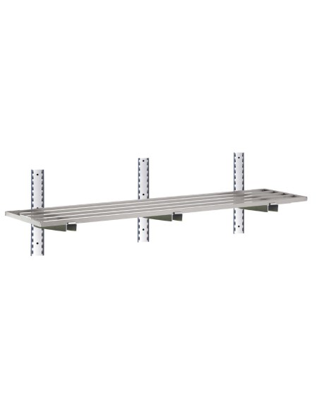 Etagère murale ajourée inox 1400x400 mm - Gastro M