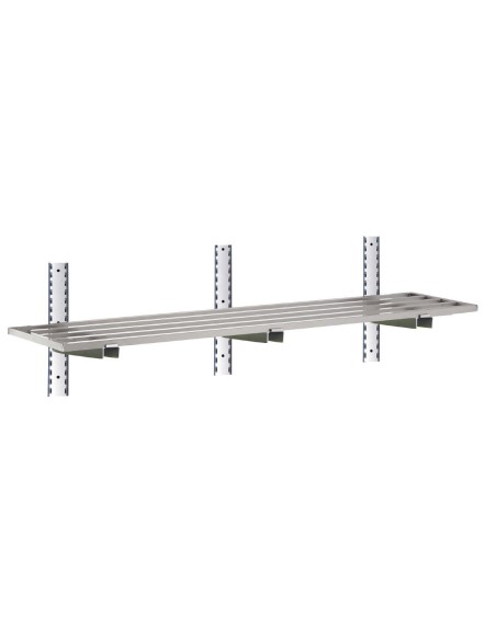 Etagère murale ajourée inox 1800x400 mm - Gastro M