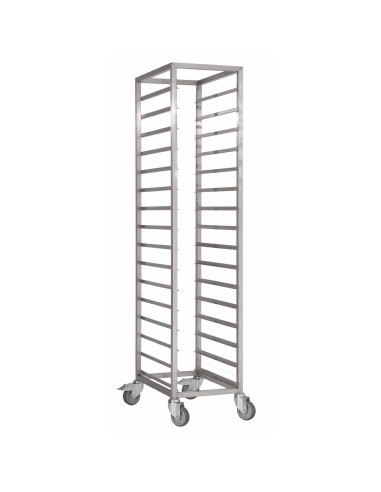 Chariot à glissières inox Gastro M GN 1/1 - 18 niveaux