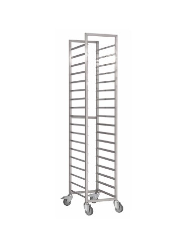 Chariot inox Gastro M 18 niveaux 650x460x1800 mm