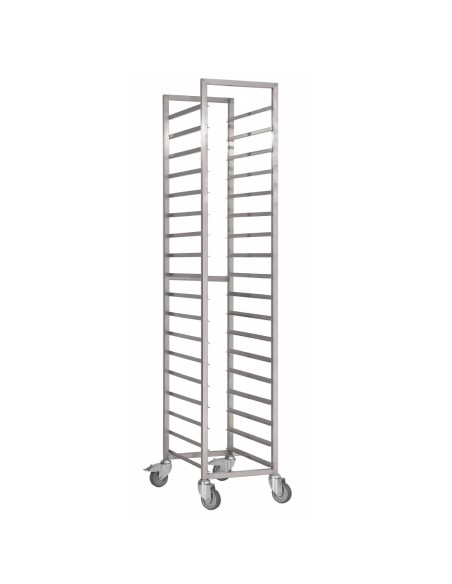 Chariot inox Gastro M 18 niveaux 650x460x1800 mm