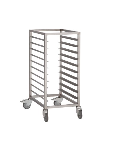 Chariot à glissières inox Gastro M GN 1/1 - 10 niveaux