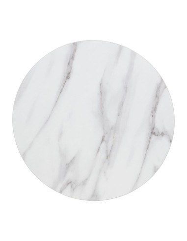Plateau rond Bolero 600 mm effet marbre - 48 mm