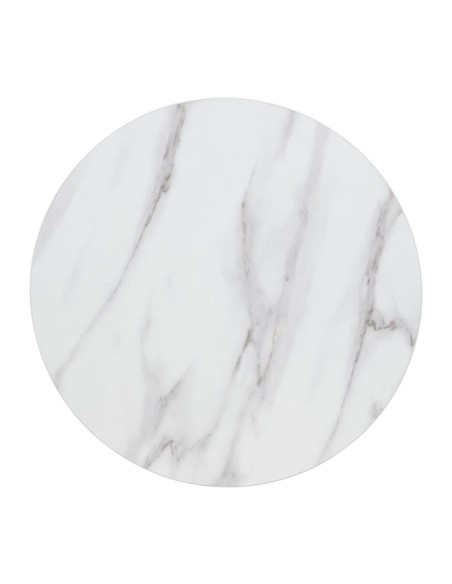 Plateau rond Bolero 600 mm effet marbre - 48 mm