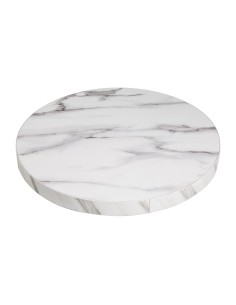 Plateau rond Bolero 600 mm effet marbre - 48 mm 2