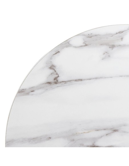 Plateau rond Bolero 600 mm effet marbre - 48 mm