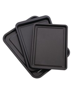 Lot de 3 plaques de cuisson antiadhésives Nisbets Essentials