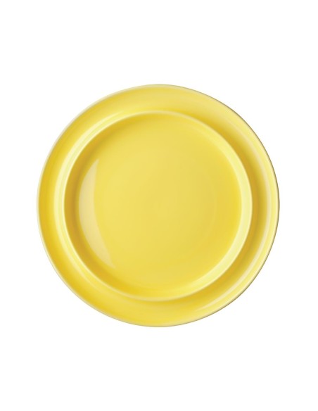 Assiettes Heritage Olympia jaunes 253 mm - lot de 4