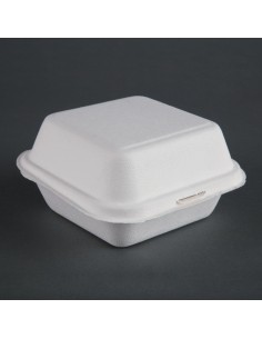 Boîtes à hamburger compostables Fiesta 155mm - lot de 500