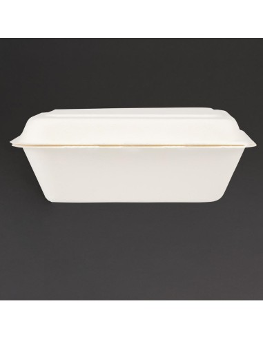 Barquettes à charnière compostables Fiesta 18,2 cm - Lot 250