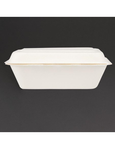 Barquettes à charnière compostables Fiesta 18,2 cm - Lot 250