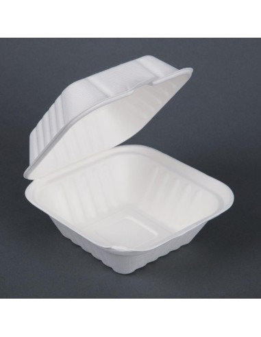 Boîtes à hamburger compostables Fiesta 152mm - Lot 500
