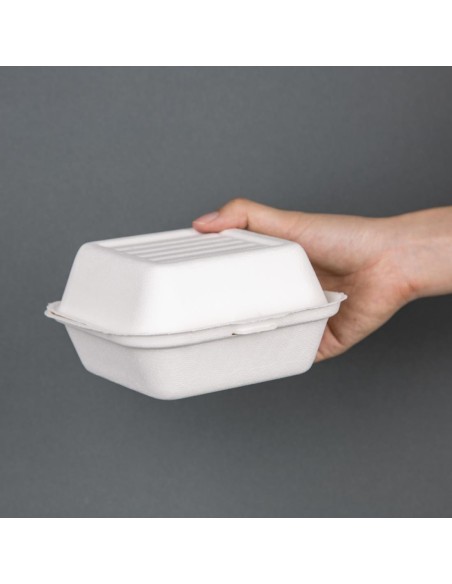 Boîtes à hamburger compostables Fiesta 155mm - lot de 500