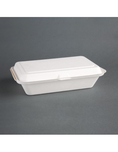 Barquettes à charnière compostables Fiesta 24,8 cm - Lot 250