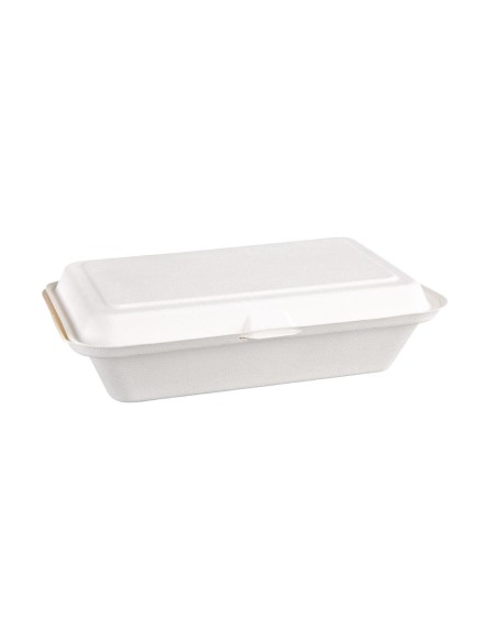 Barquettes à charnière compostables Fiesta 24,8 cm - Lot 250