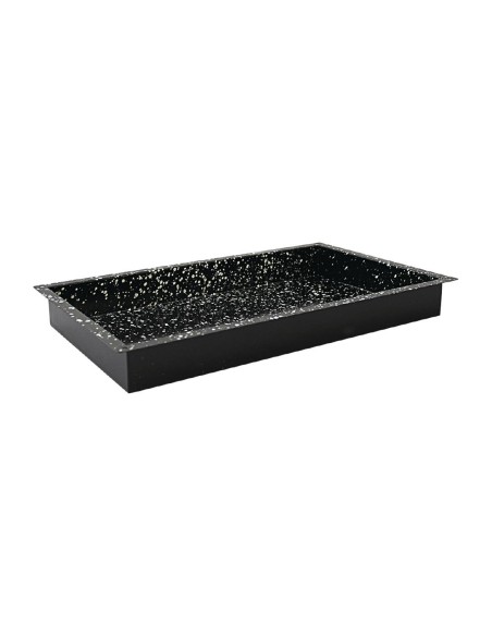 Plaque de cuisson émaillée Schneider GN 1/1 60 mm - Noir